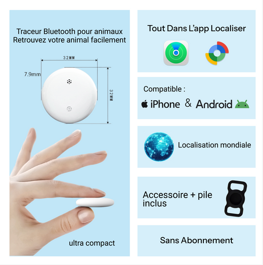 Wirelesstag dual– Traceur sans abonnement chien chat