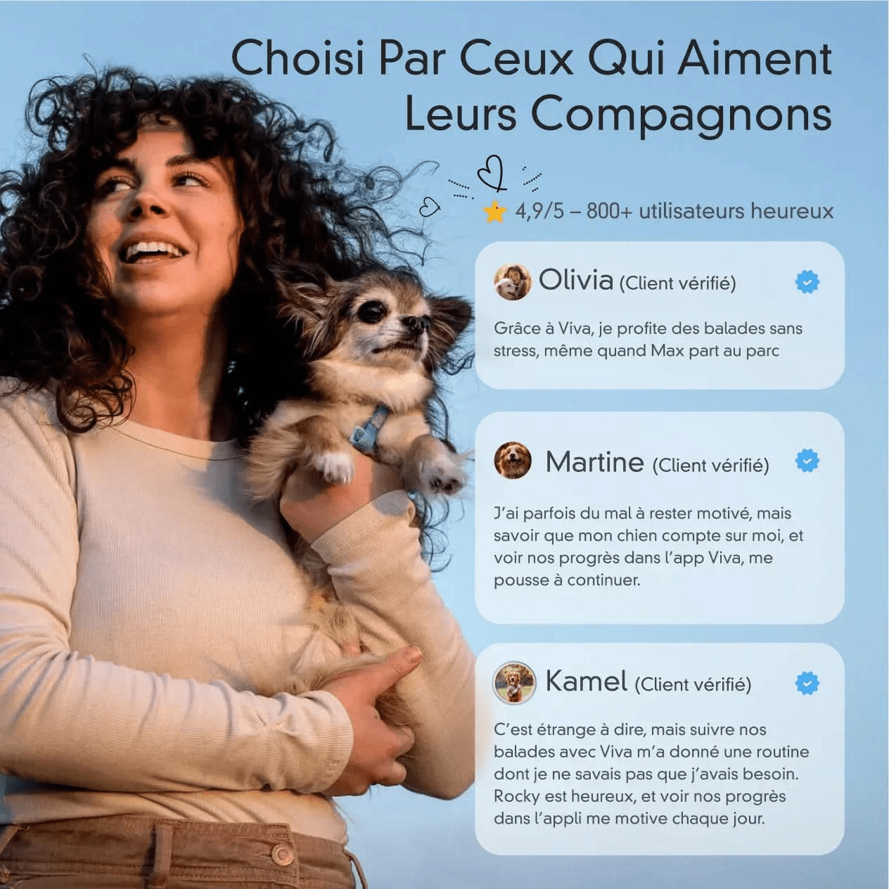 Viva+ GPS 4G pour chien | 1 an d'abonnement inclus | Suivi en temps réel - Bixar