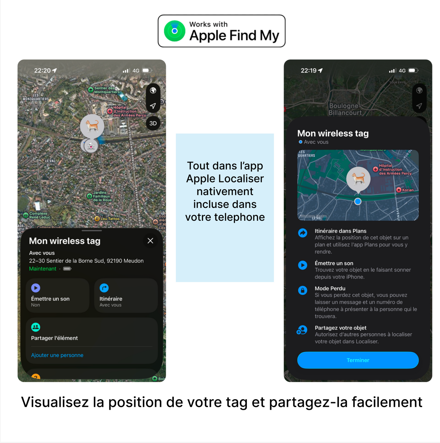 Wirelesstag dual– Traceur sans abonnement chien chat